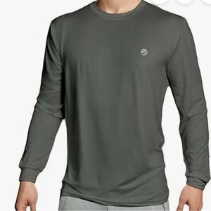 Batium Long Sleeve UPF 50+ Sun Protection Fishing Shirt Grey Large NWT IN PKG